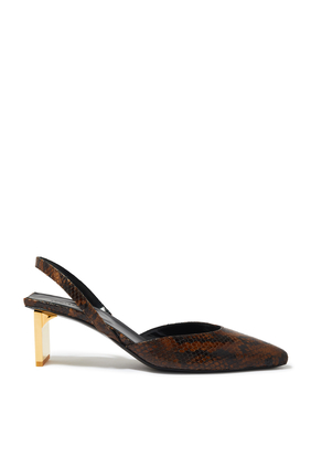 Lille 55 Leather Slingback Pumps